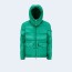 몽클레어 마사야 로고 패치 다운 패딩 그린