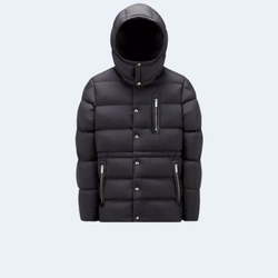 몽클레어 블랙 Bauges 쇼트 다운 자켓