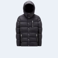 몽클레어 블랙 Bauges 쇼트 다운 자켓