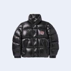 몽클레어 아플리케 로고 퀄트 셸 다운 자켓