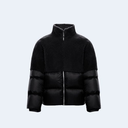 몽클레어 X 릭 오웬스 코요테 블랙 퀄팅 쉘 자켓