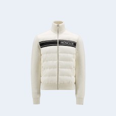 몽클레어 니트 패딩 자켓 화이트