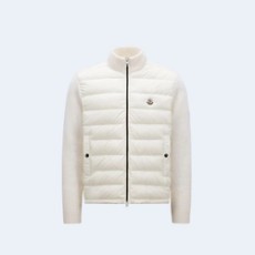 몽클레어 패딩 코튼 집업 가디건 화이트