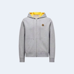 몽클레어 로고 패치 집업 후디