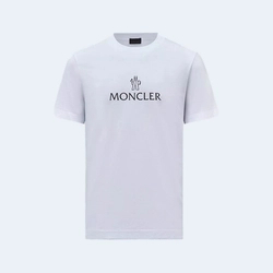 몽클레어 로고 반팔 티셔츠 화이트