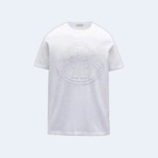 몽클레어 맥시 로고 반팔 티셔츠 화이트