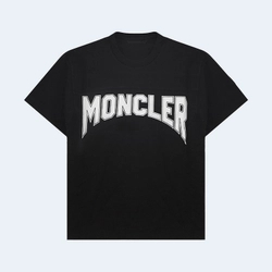 몽클레어 컬리지 반팔 티셔츠 블랙