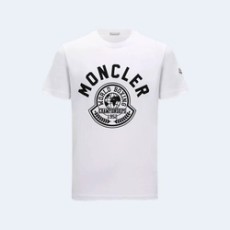 몽클레어 프린트 모티프 티셔츠 화이트