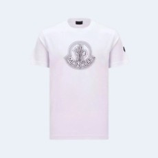 몽클레어 로고 모티브 티셔츠 화이트