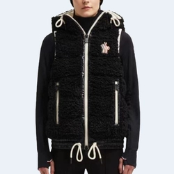 몽클레어 테디 패디드 조끼 블랙