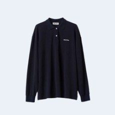 미우미우 코튼 피케 폴로 셔츠