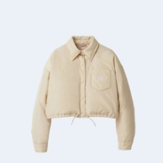 미우미우 크롭 테크니컬 패브릭 다운 패딩 자켓