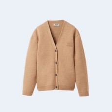 미우미우 나일론 니트 울 카디건