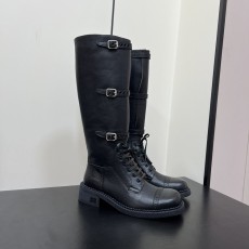 미우미우 룩 가죽 롱부츠  블랙