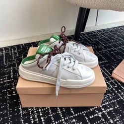 미우미우 블리치드 뮬 그린