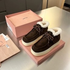 미우미우 스웨이드 델라베 웨지 앵클 부츠