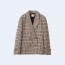 미우미우 더블 브리스티드 하운즈투스 체크 자켓