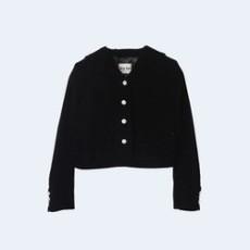 미우미우 싱글브레스트 벨벳 재킷