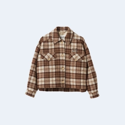 미우미우 체크 블루종 재킷