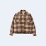 미우미우 체크 블루종 재킷
