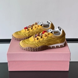 미우미우 타이어 테크니컬 패브릭 앤 스웨이드 스니커즈