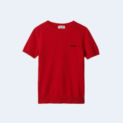 미우미우 캐시미어 반팔 스웨터