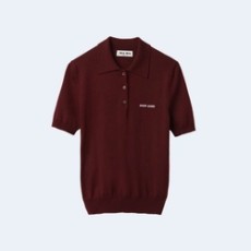 미우미우 울 니트 폴로 셔츠