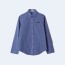미우미우 체크 셔츠 사파이어 블루