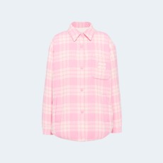 미우미우 플래드 다운 자켓