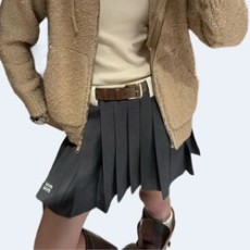 미우미우 키드 모헤어 미니 스커트 (2color)