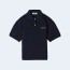 미우미우 코튼 피케 폴로 셔츠 네이비