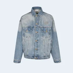 미우미우 데님 블루종 재킷