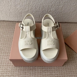 미우미우 데님 플랫폼 샌들