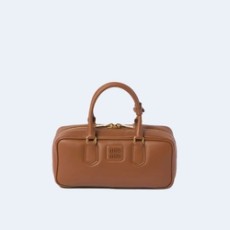 미우미우 라지 아르카디 가죽백 코냑