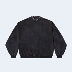 발렌시아가 피어시드 라운드 스웨트셔츠