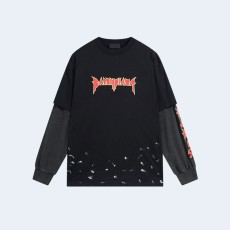 발렌시아가 메탈리카 코튼 스웨트셔츠