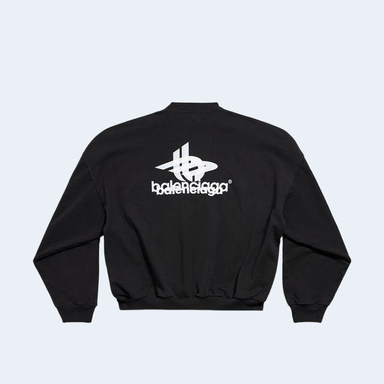 발렌시아가 스포츠 오버사이즈 스웨트셔츠 블랙