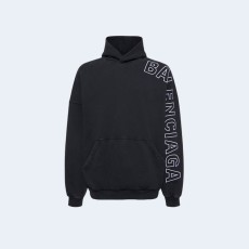 발렌시아가 엠브로이드 코튼 후드