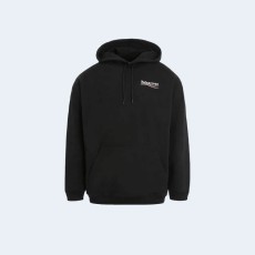 발렌시아가 웨이브로고 프린트 후드