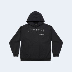 발렌시아가 핸드 드로잉 로고 후디