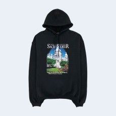 발렌시아가 Sacré Coeur 프린트 오버사이즈 후디
