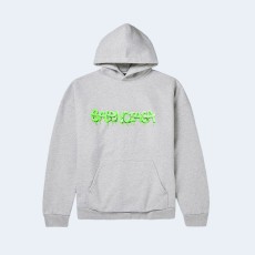 발렌시아가 슬라임 그린 로고 코튼 저지 후디