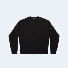 발렌시아가 사이드로고 스웨터 블랙