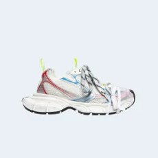 발렌시아가 3XL 스니커즈 화이트 레드 블루