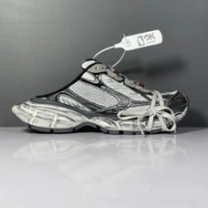 발렌시아가 3XL 그레이 블랙 뮬 스니커즈