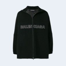 발렌시아가 오버사이즈 울 플리스 집업 스웨트셔츠