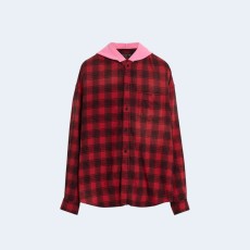 발렌시아가 버팔로 체크 플래널 후디