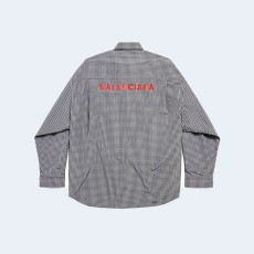 발렌시아가 오버사이즈 핏 코튼 셔츠