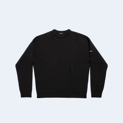 발렌시아가 사이드로고 스웨터 블랙