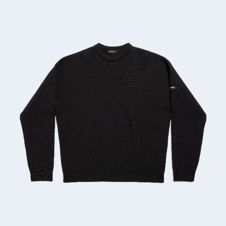 발렌시아가 로고 패치 울 스웨트셔츠